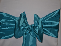 Taffeta Wedding Chair Sashes